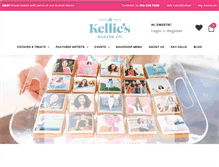 Tablet Screenshot of kelliesbakingco.com